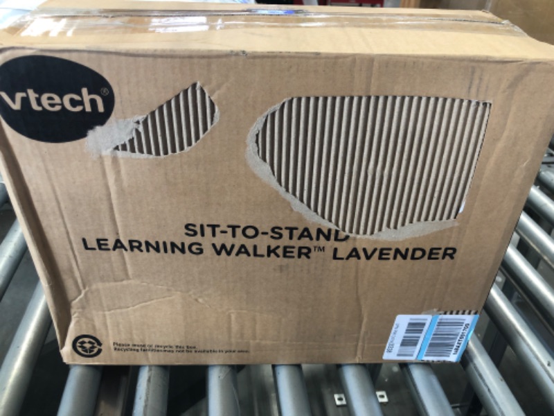 Photo 1 of VTech Sit-to-Stand Learning Walker (Frustration Free Packaging), Lavender (Amazon Exclusive) & Pull and Sing Puppy Lavender Walker + Pull and Sing Puppy