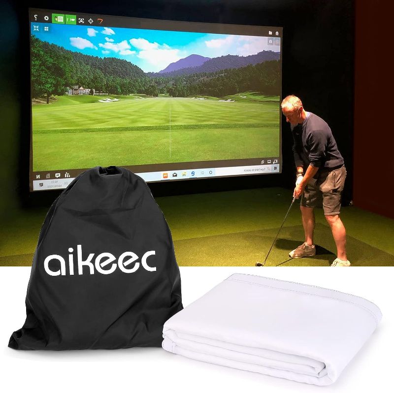 Photo 1 of aikeec Golf Simulator Impact Screen for Indoor/Outdoor Golf Training,Golf Simulators Projection Screen with 14pcs Grommet Holes,Available in 5 Sizes.
8.2X8.2