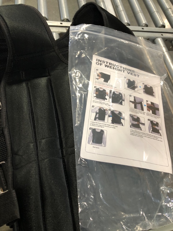 Photo 1 of Adjustable Weighted Vest 44LB Workout Weight Vest Training Fitness Weighted Jacket for Man Woman (Included 96 Steel Plates Weights)