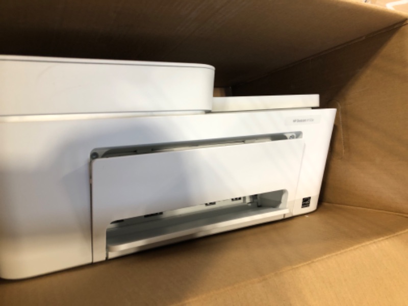 Photo 1 of HP DeskJet 4155e Wireless Color All-in-One Printer & 67XL Tri-Color High-Yield Ink Cartridge | 3YM58AN & 67XL Black High-Yield Ink Cartridge | 3YM57AN Printer + Tri-color Ink + Black Ink ( NO INK)