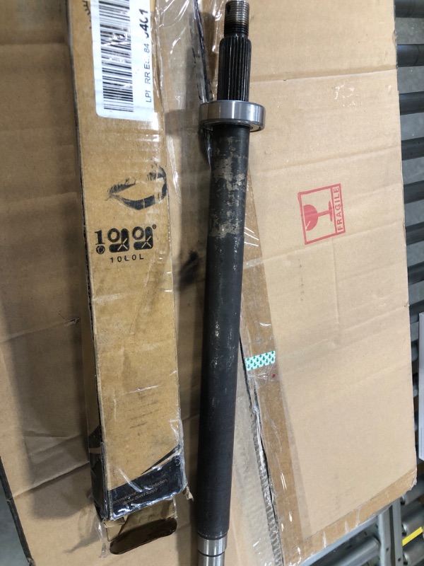 Photo 1 of 10L0L Rear Axle Shaft for EZGO TXT, Medalist, ST, Workhorse MPT 1994.3-2009 Gas Golf Cart, OEM# 72056G01 72057G01 Passenger Side