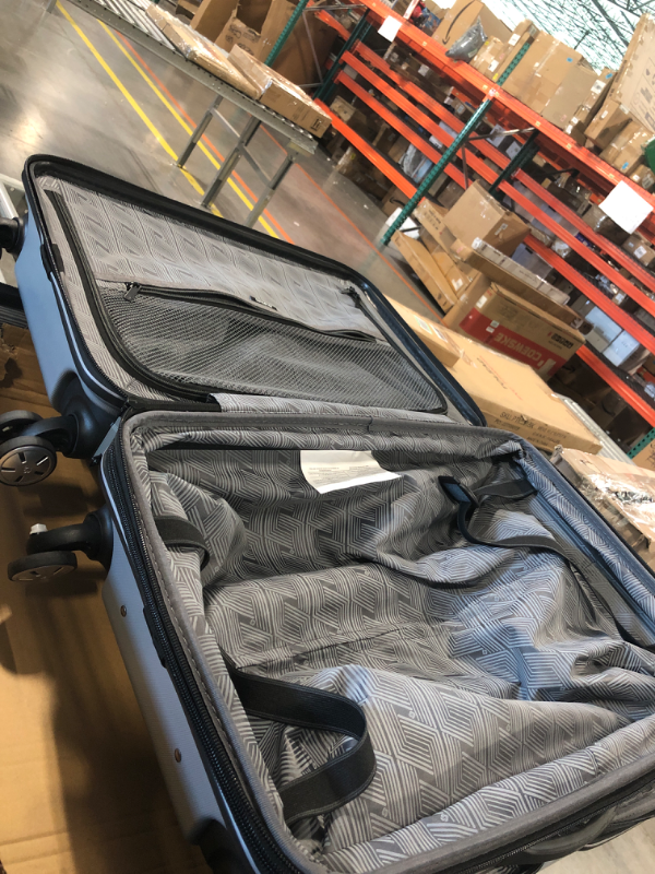 Photo 1 of ***ITEM HAS A BROKEN WHEEL AND MINOR DAMAGE*** Samsonite Omni 2 PRO Hardside Expandable Luggage with Spinners | Arctic Silver | 2PC SET (Carry-on/Medium) 2-piece Set (Pro Carry-on/Medium) Arctic Silver