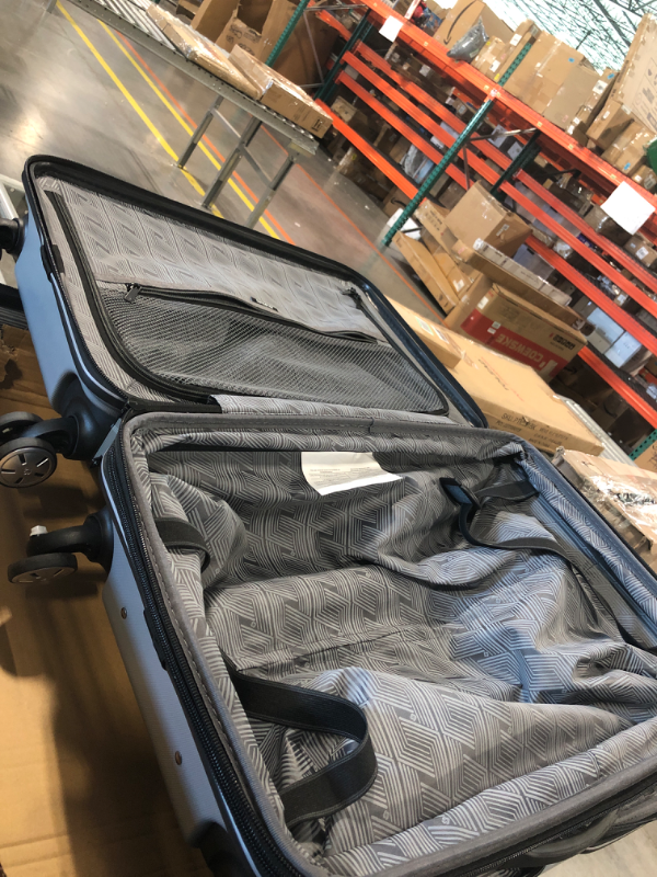 Photo 4 of ***ITEM HAS A BROKEN WHEEL AND MINOR DAMAGE*** Samsonite Omni 2 PRO Hardside Expandable Luggage with Spinners | Arctic Silver | 2PC SET (Carry-on/Medium) 2-piece Set (Pro Carry-on/Medium) Arctic Silver