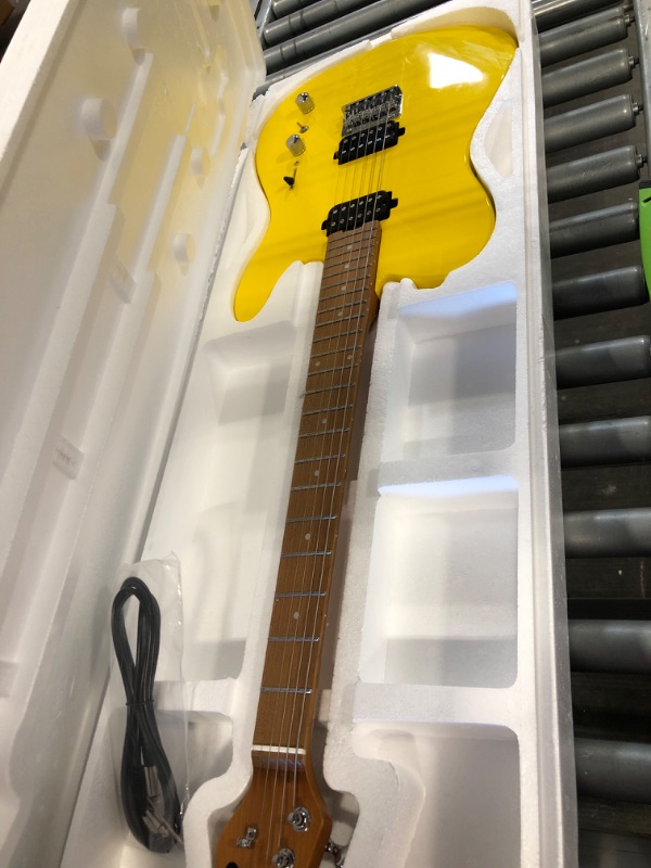 Photo 2 of Censtar Electric Guitar, Solid Electric Guitar Kit Consists of a Roasted Mahogany Body and Maple Neck,Professional/Full Size Mercury Electric Guitar for Adults.