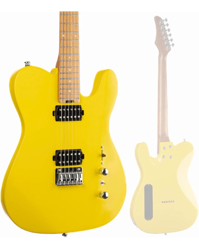 Photo 1 of Censtar Electric Guitar, Solid Electric Guitar Kit Consists of a Roasted Mahogany Body and Maple Neck,Professional/Full Size Mercury Electric Guitar for Adults.