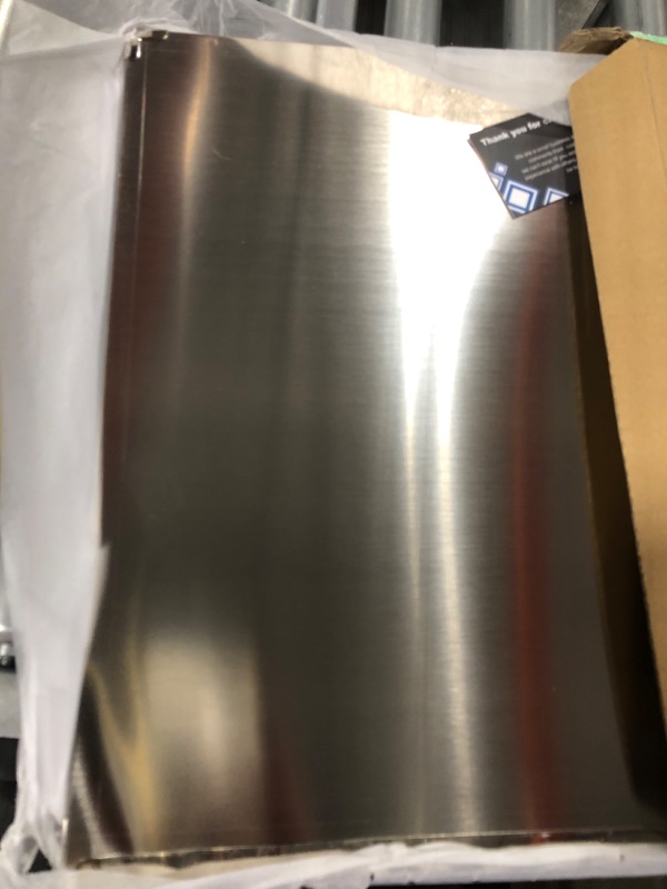 Photo 1 of 2 Pieces Grease Splatter Guard 2 Sided Foldable Stainless Steel Splatter Guard Oil Splash Guard for Grease Stainless Steel Backsplash for Stove Frying Pan Splatter Guard (15.7" X 15.7")