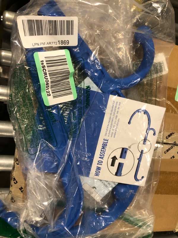 Photo 1 of LiBa Back and Neck Massager - Blue - for Trigger Point Fibromyalgia Pain Relief and Self Massage Hook Cane Therapy