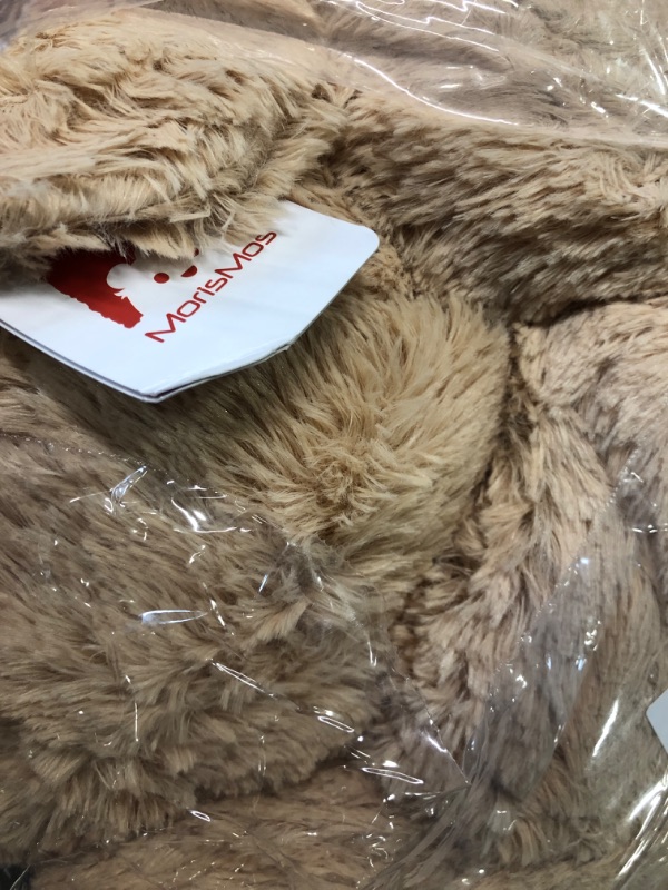 Photo 1 of MorisMos Giant Teddy Bear with Big Footprints Plush Stuffed Animals Light Brown 39 inches