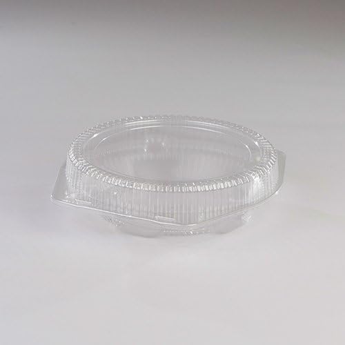 Photo 1 of 9" Clear Round Plastic Hinged Deep Pie Container-20PK