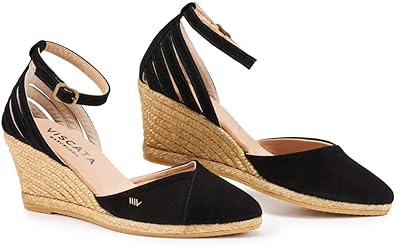 Photo 1 of Viscata Ullastret Espadrille Suede Wedges Spain Handmade 2 ½” Heel Women's Sandals with Premium Suede Upper and 100% Natural Jute Midsole for all Occasions: Casual, Work, Party
