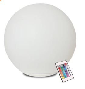 Photo 1 of 
12 inch OUTDOOR FULLMOON RGB LED Ball Light Solar & AC Charging W/REMOTE CONTROL IP65