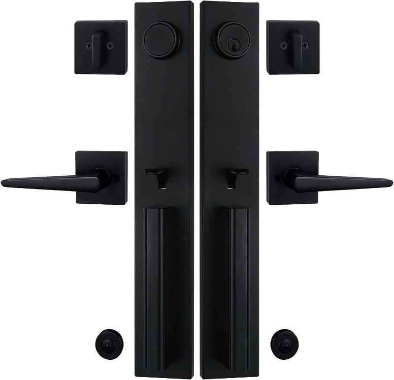 Photo 1 of 
NEWBANG Matte Black Double Door Handle Set