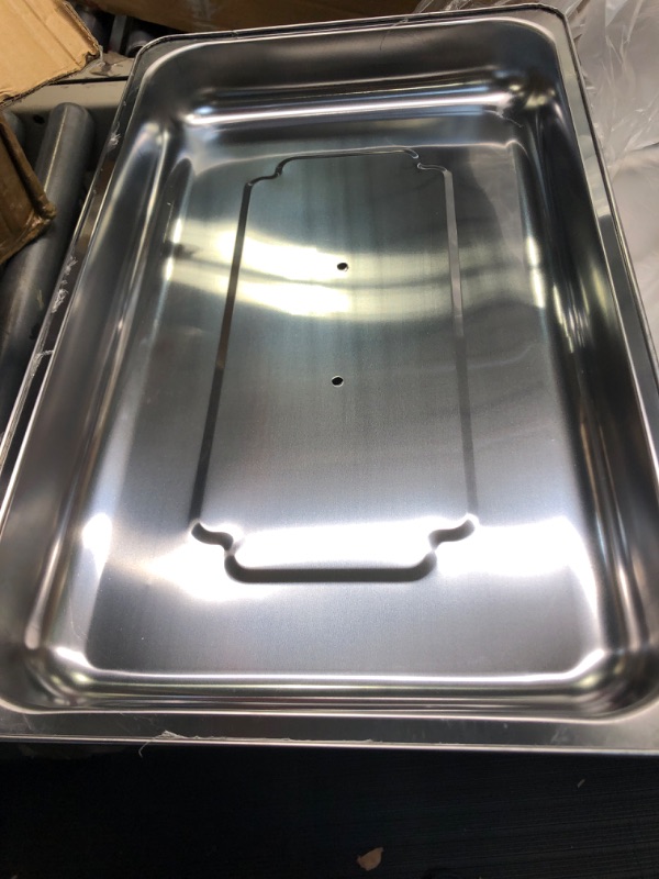 Photo 3 of  6 Pack Anti-Jam Hotel Pans, 1/2 Size 4 Inch Deep, NSF Commercial 18/8 Stainless Steel Chafing Steam Table Pan, Catering Storage Metal Food Pan
Visit the CURTA Store