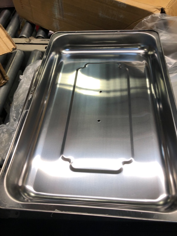 Photo 3 of 6 Pack Anti-Jam Hotel Pans, 1/2 Size 2 1/2 Inch Deep, NSF Commercial 18/8 Stainless Steel Chafing Steam Table Pan, Catering Storage Metal Food Pan