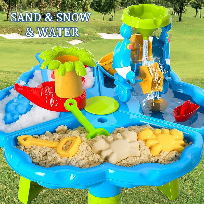 Photo 1 of Kids Sand Water Table Toys, 3 in 1 Sand and Water Play Beach Toy for Kids Boys Girls, Sensory Activity Toy for Outdoor, Backyard for Toddlers Age 2-5
Visit the Lucky Doug Store