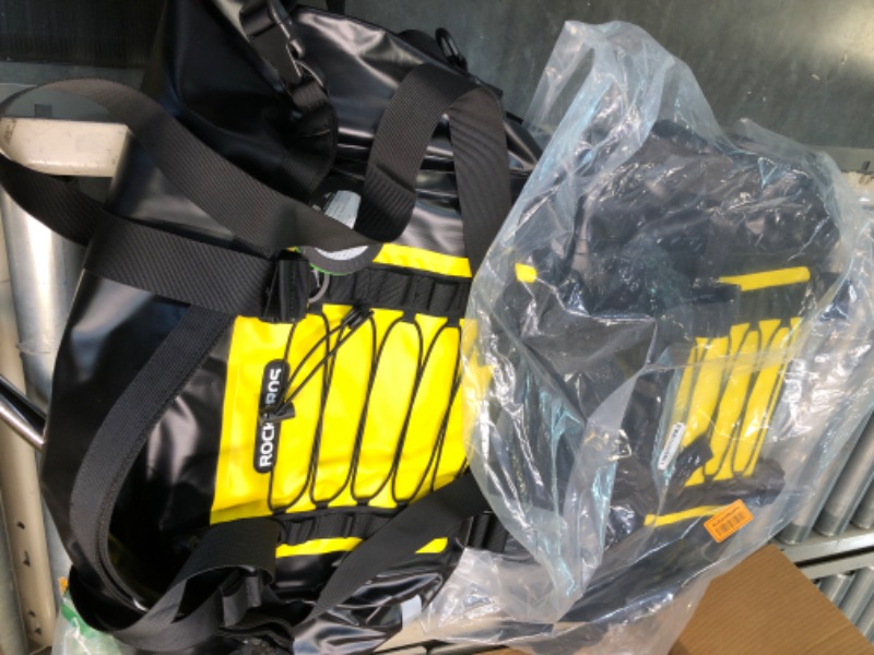 Photo 2 of ROCKBROS Motorcycle Saddle Bags Motorcycles Saddlebags Waterproof 60L for Honda Yamaha Suzuki Removable Side Bag Pack Detachable Bag (2 PCS) Yellow