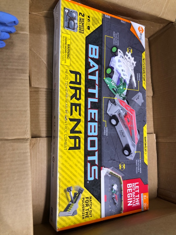 Photo 3 of HEXBUG BattleBots Arena Bronco & Witch Doctor - Battle Bot with Game Board and Accessories - Remote Controlled Toy for Kids - Batteries Included with Hex Bug Robot Playset