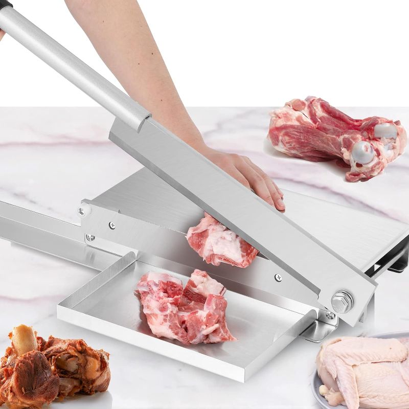 Photo 1 of  Meat Slicer Stainless Steel Cutter Machine for Home Kitchen Use Commercial Beef Mutton Roll Cutting Slicers