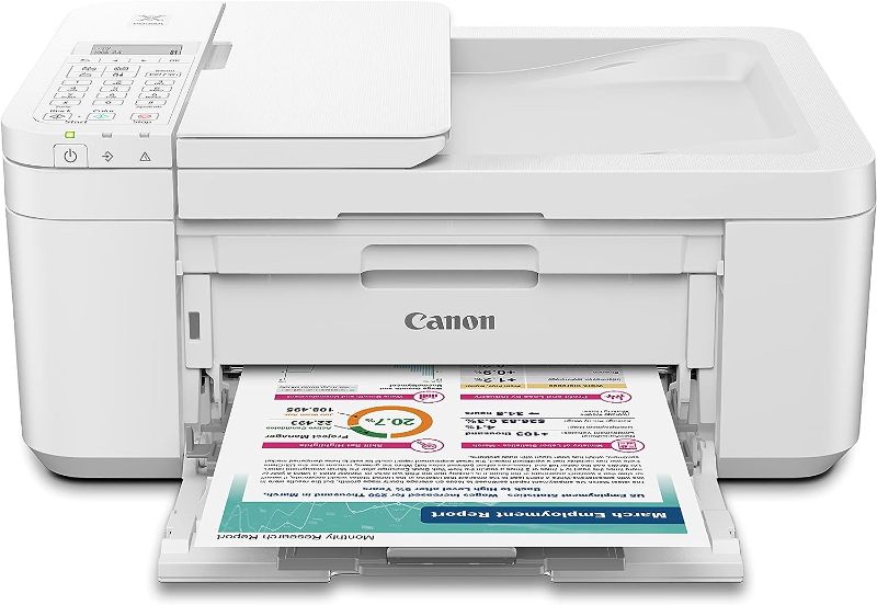 Photo 1 of Canon PIXMA TR4720 All-in-One Wireless Printer, WHITE & PG-275/CL-276 Multi Pack & CL-276XL AMR PIXMA TR4720 BK Printer Printer + PG-275/CL-276 + CL-276XL AMR