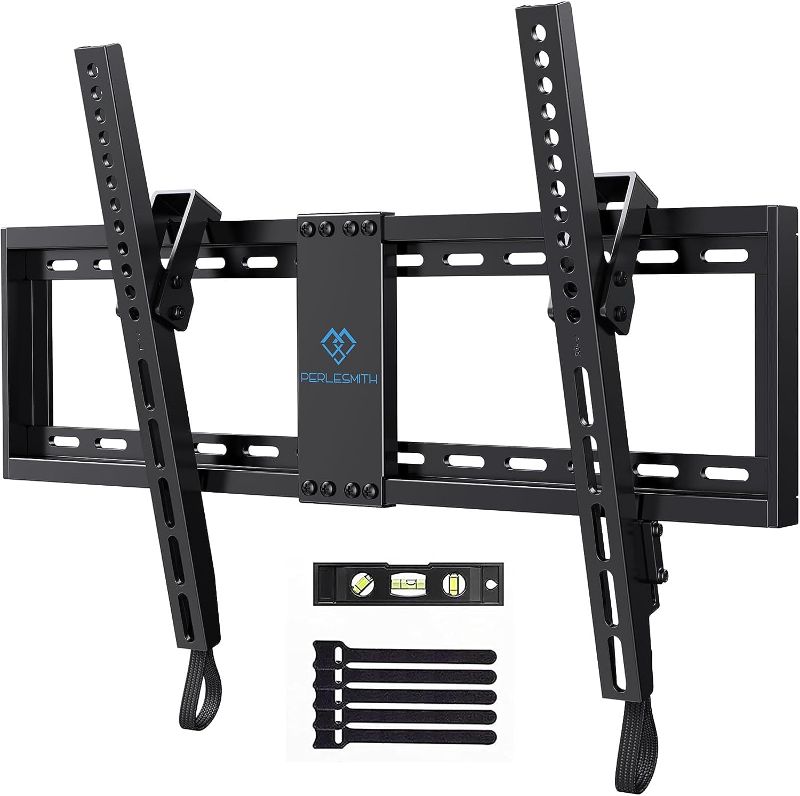 Photo 3 of 
Play Video
Click to see more videos
PERLESMITH UL Listed TV Mount for Most 32-82 inch TV, Universal Tilt TV Wall Mount Fits 16”- 24” Wood Stud with Loading 132 lbs & Max VESA 600x400mm, Low Profile Flat Wall Mount Bracket PSLTK1
