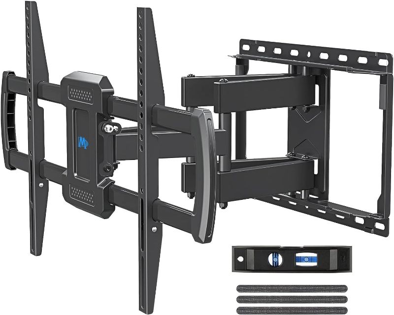 Photo 1 of MOUNTUP TV Wall Mount, TV Mount Swivel and Tilt Full Motion for Most 42-82 Inch Flat Curved TVs, Wall Mount TV Bracket with Articulating Arm, Holds up to 100lbs Max VESA 600x400mm, Fits 12" 16" Studs