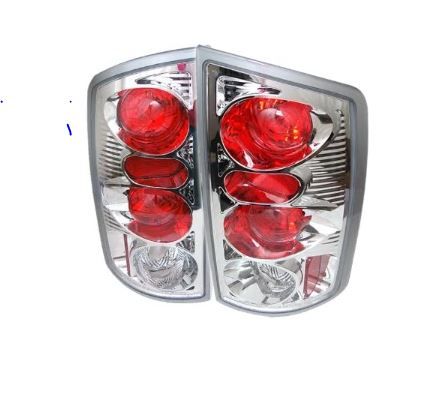Photo 1 of  Taillights Tail Lamps for Dodge Ram 1500 02-06 - 2500 3500 03-06 - Chrome Clear