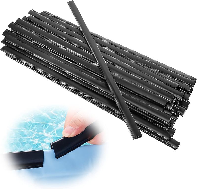 Photo 1 of  38pcs Coping Strips for Above Ground Pool Liners, PE Swimming Pools Liner Clip Replacement Patch Kit for 24ft Round Po