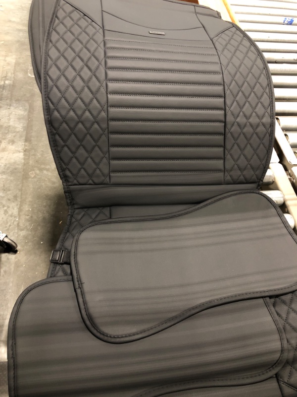 Photo 1 of Aierxuan Front Car Seat Covers Waterproof Leather Universal for Chevy Acura Lexus Jetta Tiguan Jeep Wrangler Liberty Cherokee Mitsubishi Outlander Kia Hyundai Accent Audi (2 Pcs Front/Black)