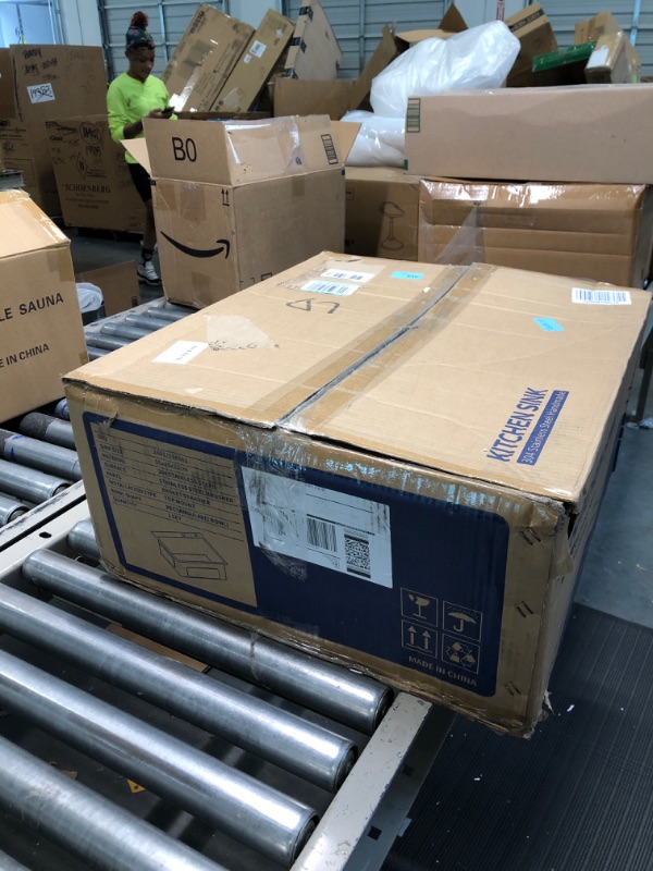 Photo 1 of POPFLY 22 Inch Drop in Kitchen Sink,304 Stainless Steel Single Bowl Sink,Topmount Handmade Sink with Drain Strainer… 22*18*9Inch Brushed