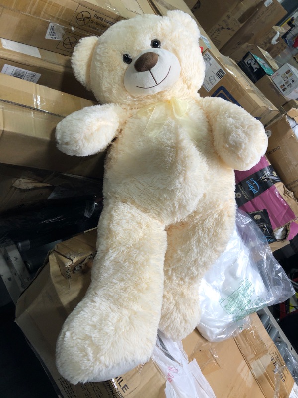 Photo 5 of *FEET DON'T HAVE BROWN PAWS, THEY ARE SOLID WHITE* SEE PICS
MorisMos Giant Teddy Bear Stuffed Animal, Big Teddy Bear Life Size, 35 in Large Teddy Bear Cuddly Soft for Baby Shower, Boys, Girls Cream