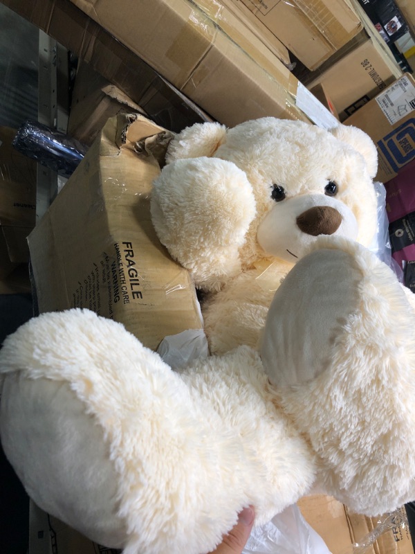 Photo 3 of *FEET DON'T HAVE BROWN PAWS, THEY ARE SOLID WHITE* SEE PICS
MorisMos Giant Teddy Bear Stuffed Animal, Big Teddy Bear Life Size, 35 in Large Teddy Bear Cuddly Soft for Baby Shower, Boys, Girls Cream