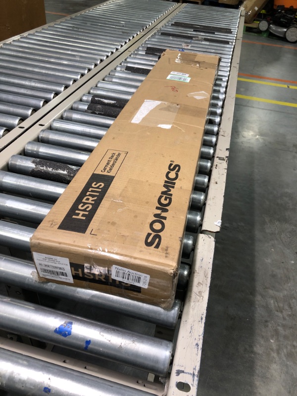 Photo 2 of SONGMICS Clothes Rack with Wheels, Heavy-Duty Garment Rack with Extendable Hanging Rod, 300 lb Load Capacity, Clothing Rack for Hanging Clothes, All Metal, Chrome-Plated, Silver UHSR11S