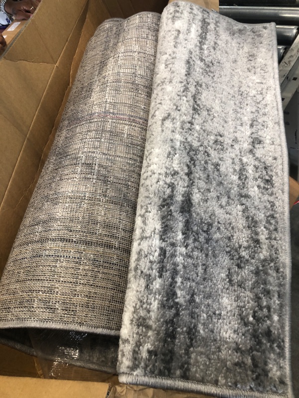 Photo 1 of 2'6 X 12' SMOKEY GREY RUG