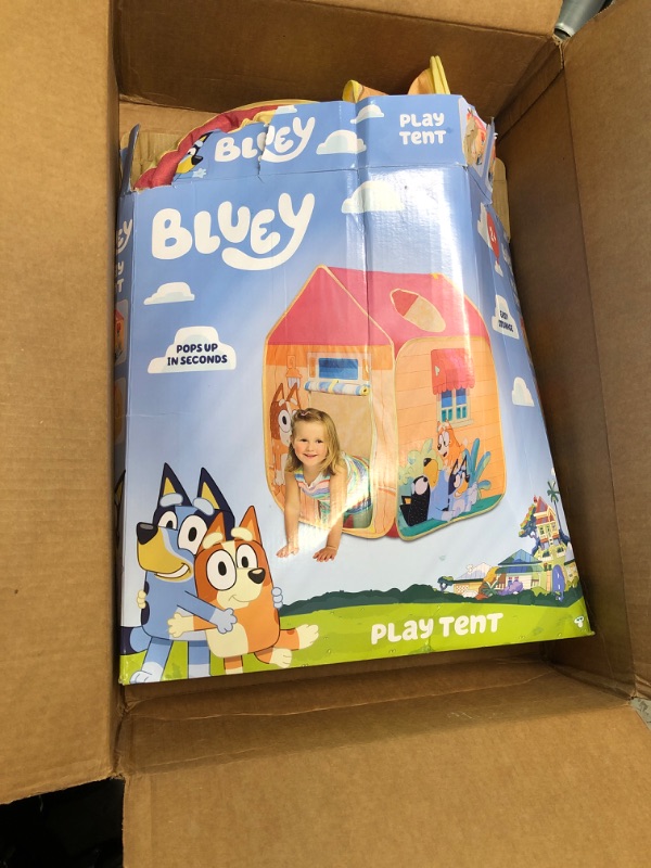 Photo 4 of Bluey - Pop 'N' Fun Play Tent - Pops Up in Seconds and Easy Storage, Multicolor