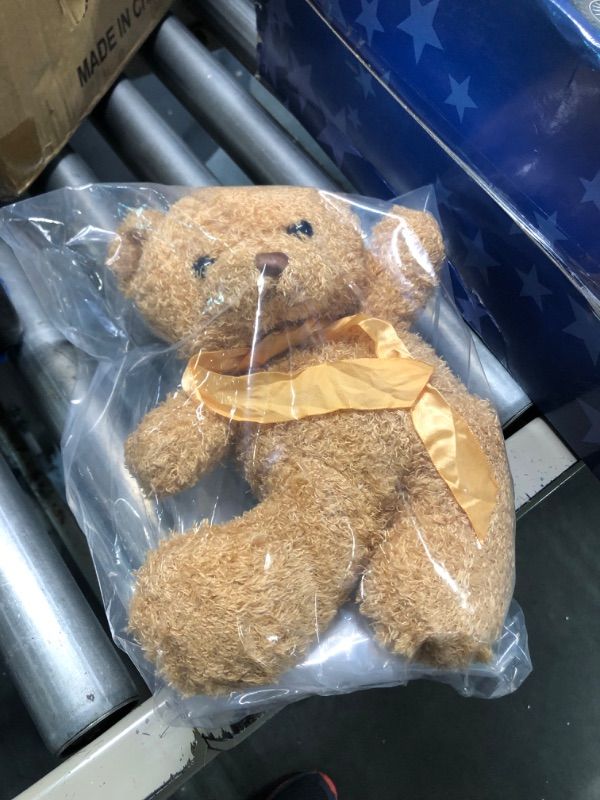 Photo 1 of Lovely Teddy Bear Plush Toy Cute Stuffed Soft Animal Bear Dolls For Kids Baby Children Birthday Gift Valentine'S Gift Christmas Valentine'S Day Birthday Wedding Party Animales De Peluche Navidad Curly Light Brown 14 inches