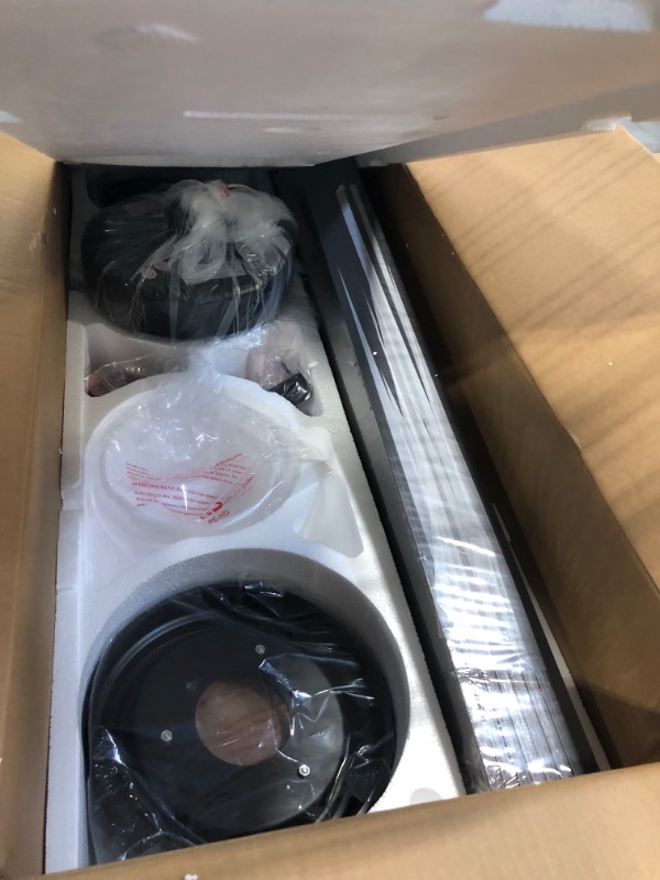 Photo 1 of 72 Inch Indoor Ceiling Fan with Light and Remote, Reversible DC Silent Motor, 110V ETL Listed for Living Room, Dining Room, Bedroom, Basement, Kitchen, Black