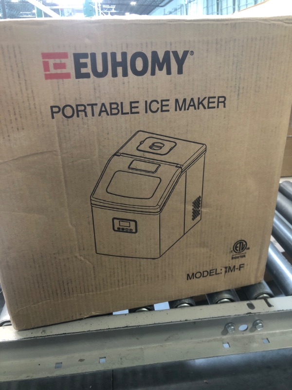 Photo 2 of *FOR PARTS ONLY**, POWER DOESN'T WORK WHEN PLUGGED IN

EUHOMY Ice Maker Machine Countertop, 40Lbs/24H Portable Compact Ice Cube Maker, With Ice Scoop & Basket, Perfect for Home/Kitchen/Office/Bar (Sliver)