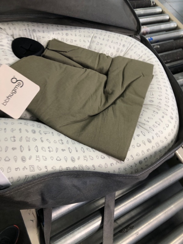 Photo 1 of bbhugme Adjustable Pregnancy Pillow – Full Body Support for Side Sleeping - Adjustable Firmness and Shape - Supports Back, Legs, Belly, Hips for Pregnant Women - Removable Cover - Dusty Olive