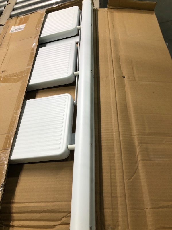 Photo 1 of 3 Step Ladder,Folding Step Stool with Wide Anti-Slip Pedal,330lbs Load Capacity,Lightweight and Portable for Kitchen Space Saving White