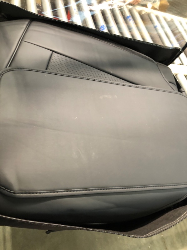 Photo 1 of Coverado Car Seat Covers Full Set, Waterproof Nappa Leather Auto Seat Protectors, Universal Fit for Most Sedans SUV Pick-up Truck, Black Black FullSet