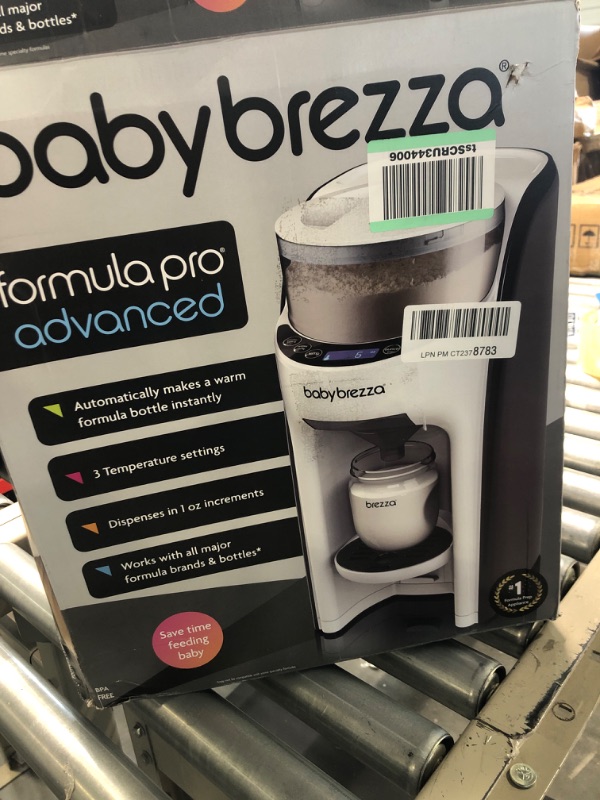 Photo 2 of New and Improved Baby Brezza Formula Pro Advanced Formula Dispenser Machine - Automatically Mix a Warm Formula Bottle Instantly - Easily Make Bottle with Automatic Powder Blending