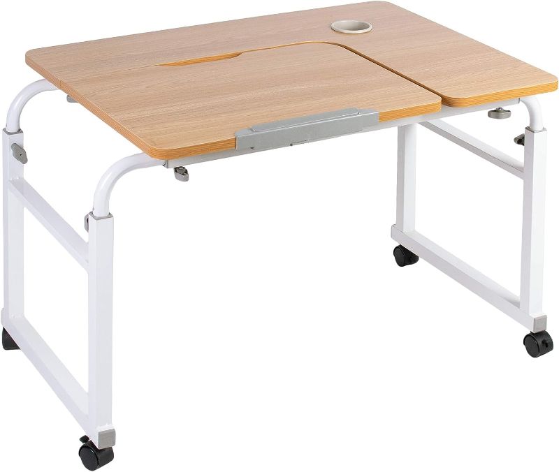 Photo 1 of VIVO Height and Length Adjustable Mobile Desk for Kids and Adults, Tilting Table Top, Rolling Interactive Ergonomic Workstation on Wheels, DESK-V202A