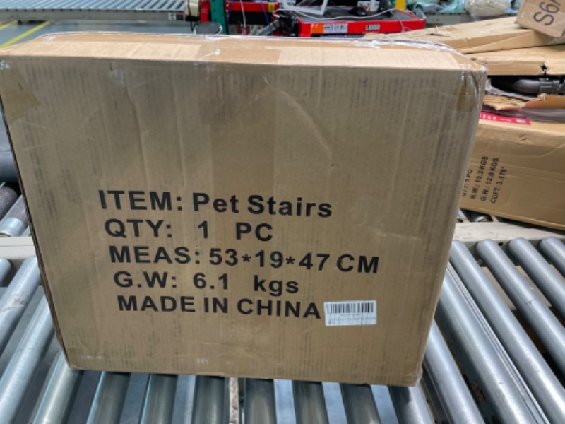 Photo 1 of 
GREENBOX Extra Wide Dog Car Stairs for Large Dogs, Foldable Aluminum Lightweight Steps Car, Truck and SUV with Non-slip Portable Pet Suitable Old Dogs & Cats, 5 Supports 250 lbs, Blue, PR-1