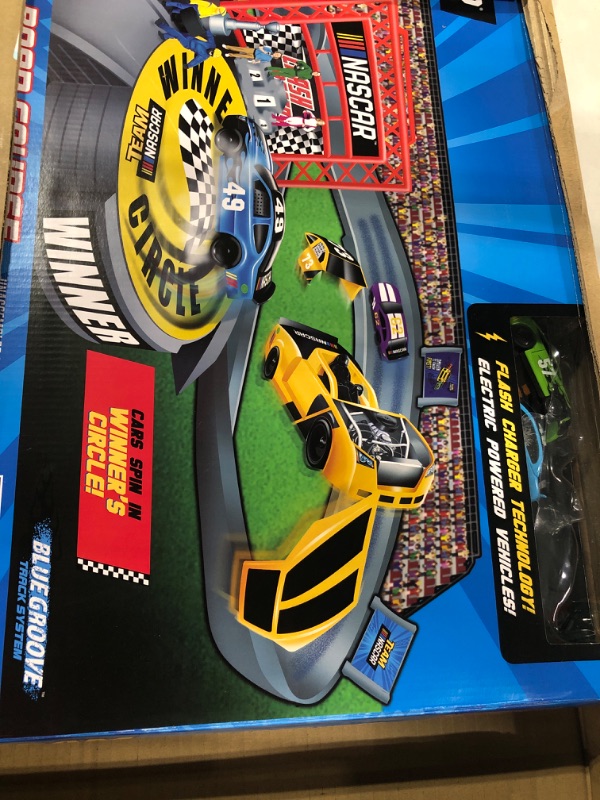 Photo 3 of Far Out Toys NASCAR Crash Circuit Ultimate Road Course Bundle with Huge Race Track, Winner’s Circle, 4 Cars Total | Electric Powered, Over 6 Ft Assembled | Capture The Momentum and Thrill of Nascar