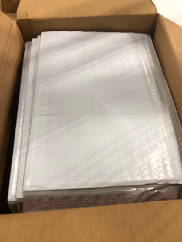 Photo 3 of SALES4LESS #6 Poly Bubble Mailers 12.5x19 Inches Shipping Padded Envelopes Self Seal Waterproof Cushioned Mailer 50 Pack, White (PBMVR_12.5X19-50) ?#6 12.5X19