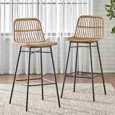 Photo 1 of 30" Set of 2 Greenville Stools Natural - Lifestorey
