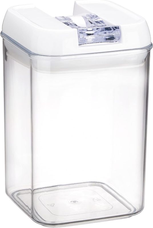 Photo 1 of 4Pc Plastic Dry Food Storage Containers Leak Proof Little Clear Canister Jar for Kitchen Storage 0.9L