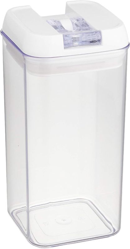 Photo 1 of 4 PC Plastic Dry Food Storage Containers Leak Proof Little Clear Canister Jar for Kitchen Storage 1.2L