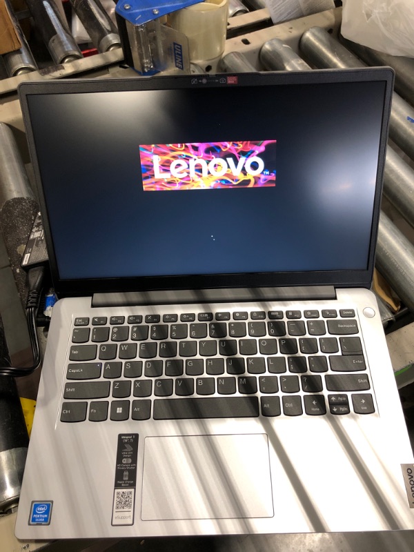 Photo 2 of Lenovo Ideapad 1i, 14.0" Laptop, Intel Pentium N5030, 4GB RAM, 128GB eMMC Storage, Cloud Grey, Windows 11 in S Mode, 82V6001DUS