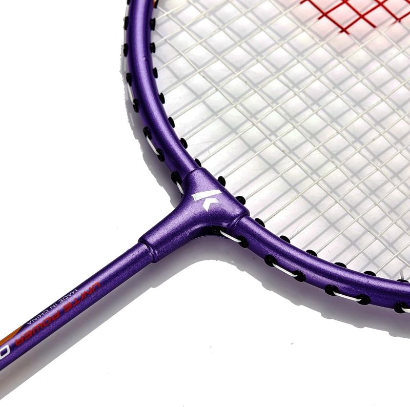 Photo 1 of Badminton Rackets Set of 2 for Training, Sport, Including 2 Kawasaki Badminton Racket, 3 Badminton Birdies Feather,1 Badminton Bag Large purple
